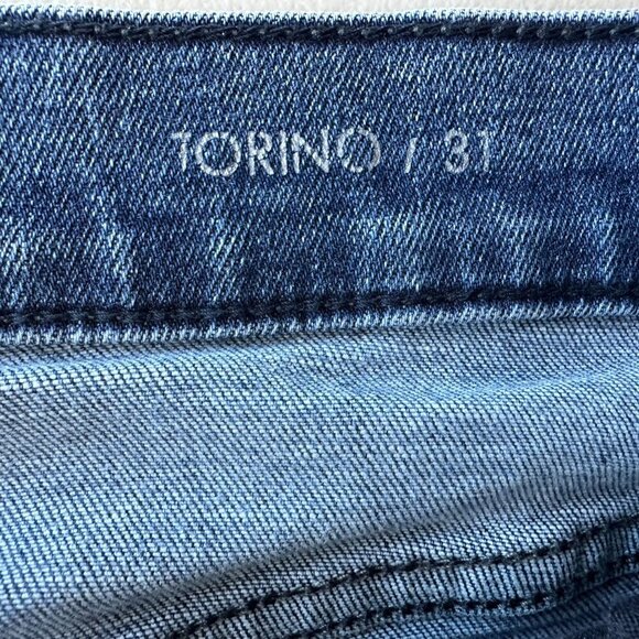 Fidelity Denim Mens 31 Jeans Torino Jaguar Distressed Denim Slim Fit Jeans - Picture 8 of 11